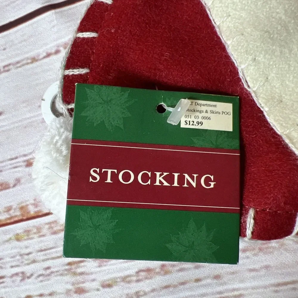 New‎ Christmas Stocking Santa In A Stocking Felt